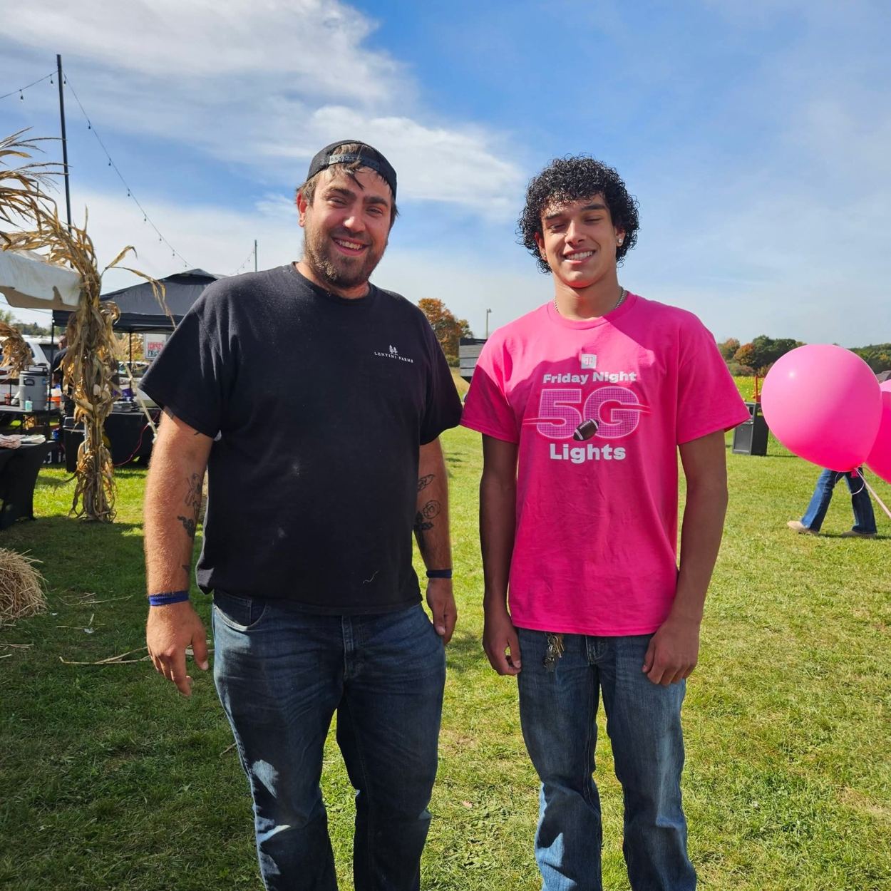 Sussex Tech Mustangs supporters campaigning at Lentini’s